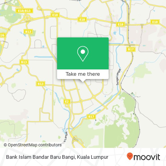 Peta Bank Islam Bandar Baru Bangi