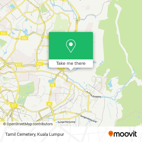 Tamil Cemetery map