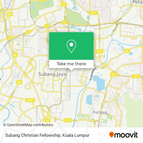 Subang Christian Fellowship map