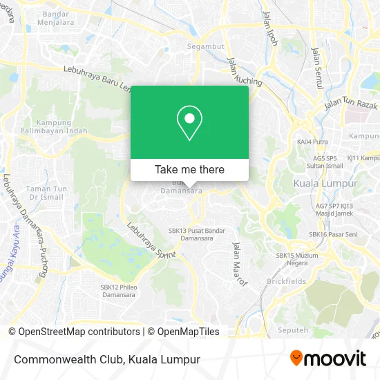 Commonwealth Club map