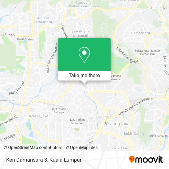 Ken Damansara 3 map