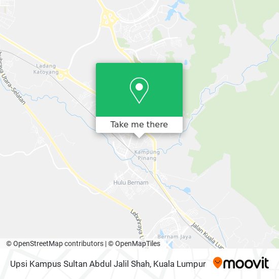 Peta Upsi Kampus Sultan Abdul Jalil Shah