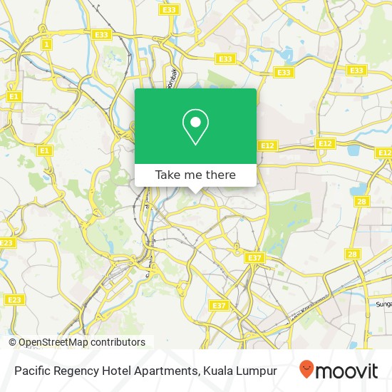 Pacific Regency Hotel Apartments map