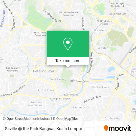 Saville @ the Park Bangsar map