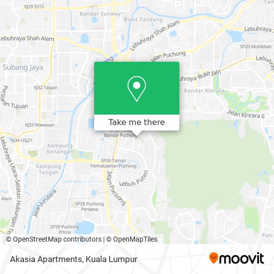 Akasia Apartments map