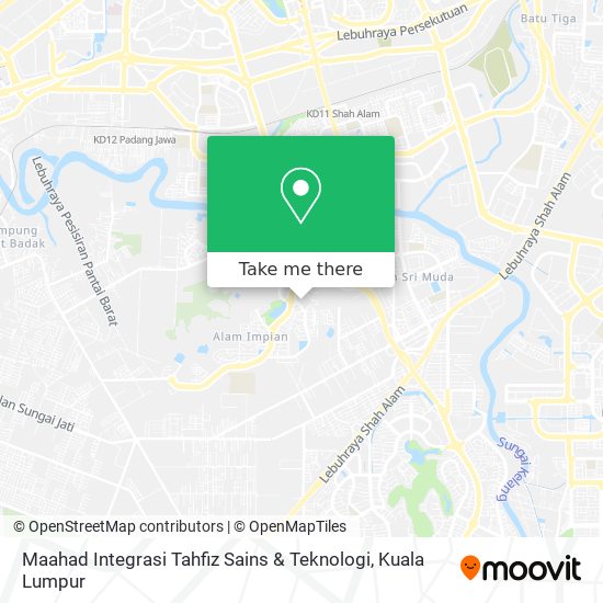 Peta Maahad Integrasi Tahfiz Sains & Teknologi