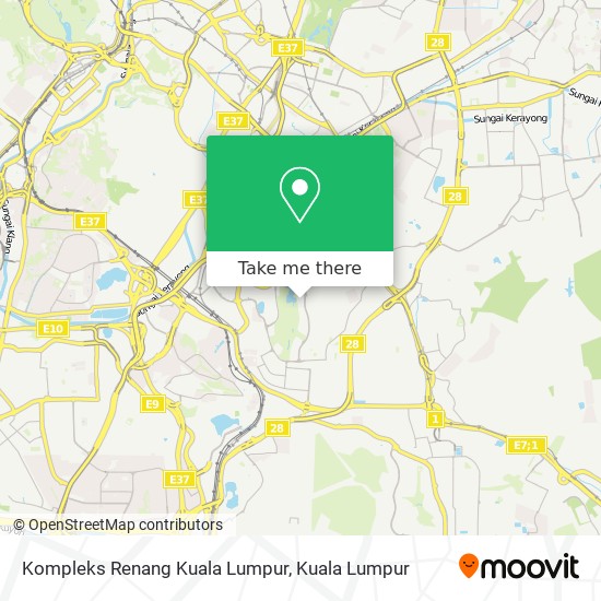 Kompleks Renang Kuala Lumpur map