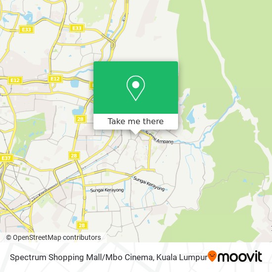 Spectrum Shopping Mall / Mbo Cinema map