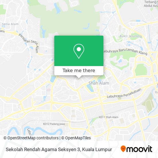 Peta Sekolah Rendah Agama Seksyen 3