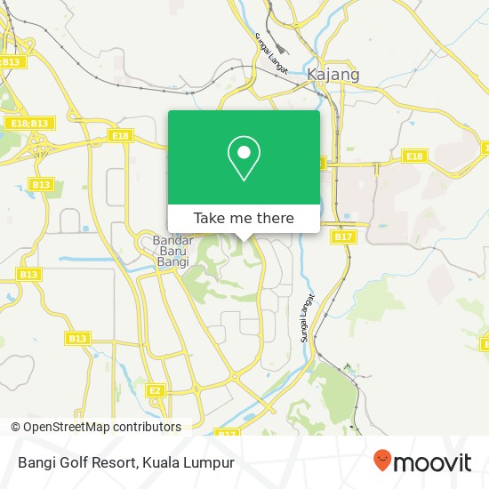 Bangi Golf Resort map