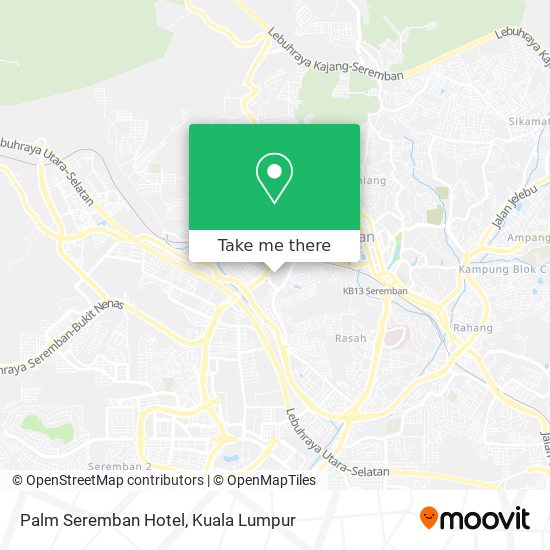 Palm Seremban Hotel map
