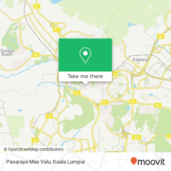 Pasaraya Max Valu map