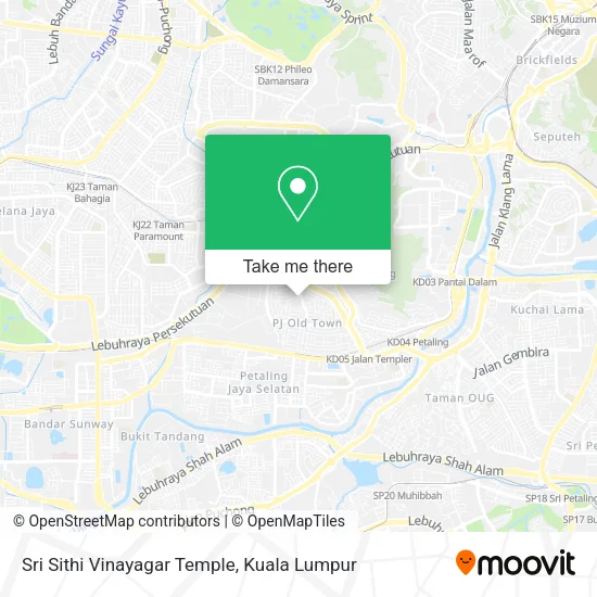 Sri Sithi Vinayagar Temple map