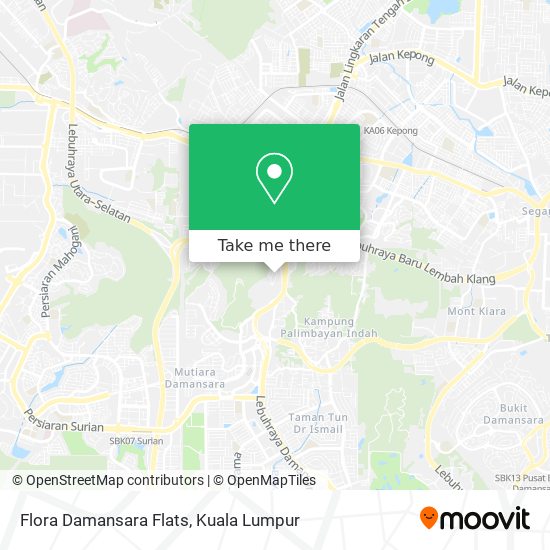 Flora Damansara Flats map