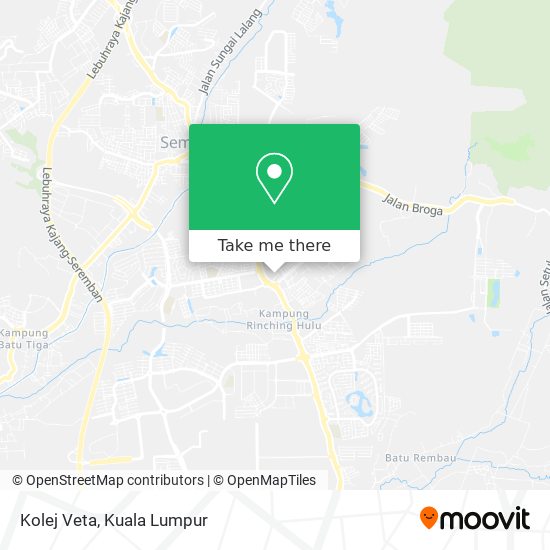 Kolej Veta map