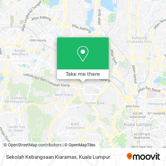 Sekolah Kebangsaan Kiaramas map