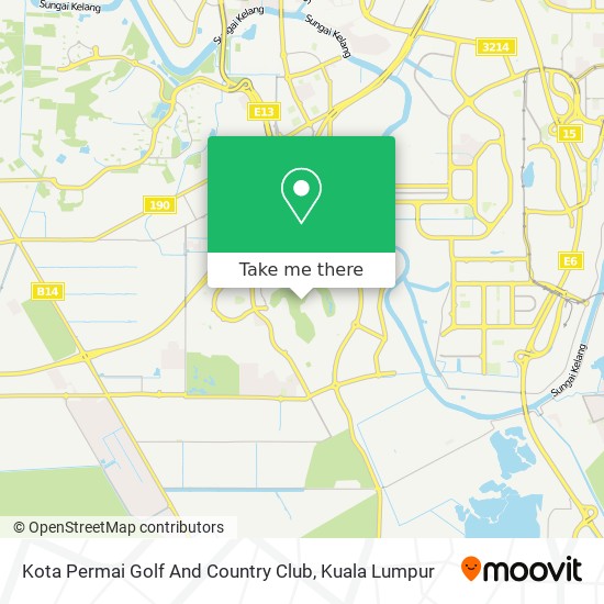 Kota Permai Golf And Country Club map