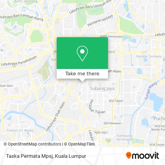 Taska Permata Mpsj map