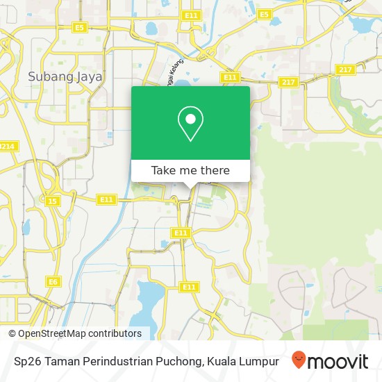 Sp26 Taman Perindustrian Puchong map
