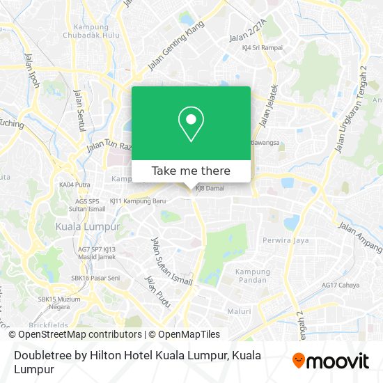 Doubletree by Hilton Hotel Kuala Lumpur map
