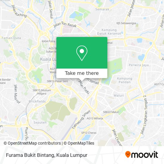 Furama Bukit Bintang map