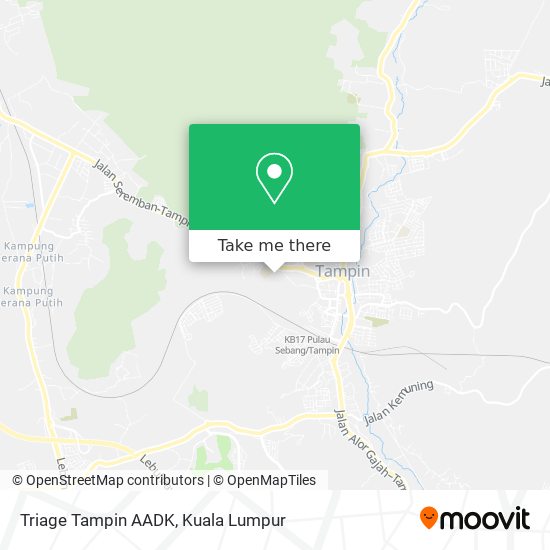 Triage Tampin AADK map