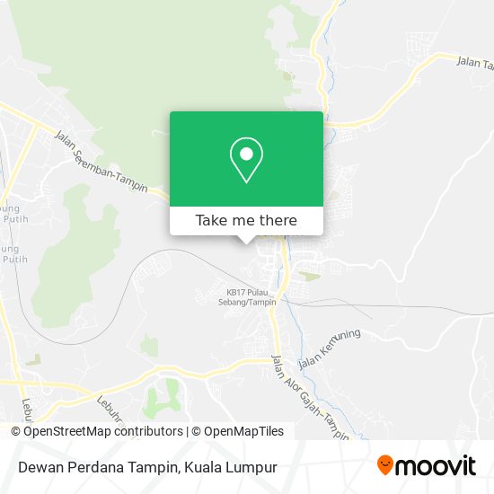 Dewan Perdana Tampin map