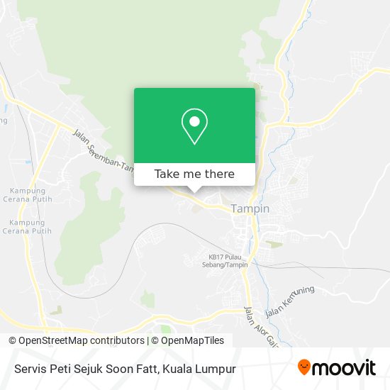 Servis Peti Sejuk Soon Fatt map