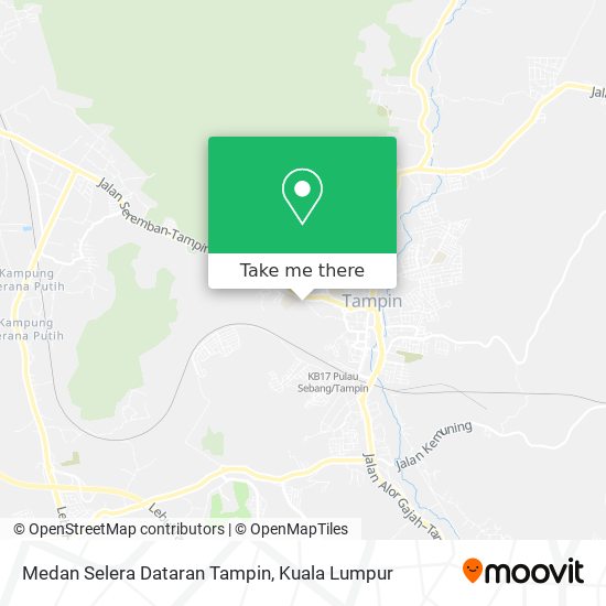 Medan Selera Dataran Tampin map