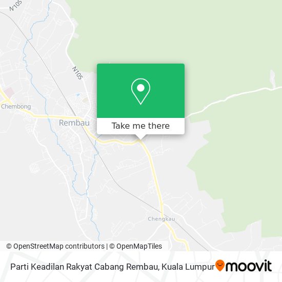 Parti Keadilan Rakyat Cabang Rembau map