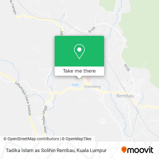 Tadika Islam as Solihin Rembau map