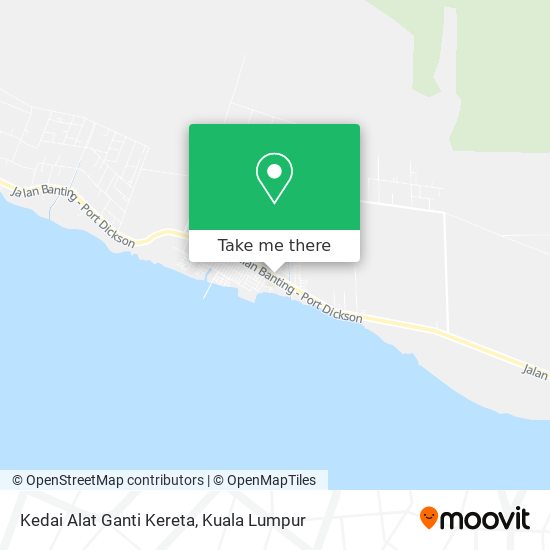 Kedai Alat Ganti Kereta map