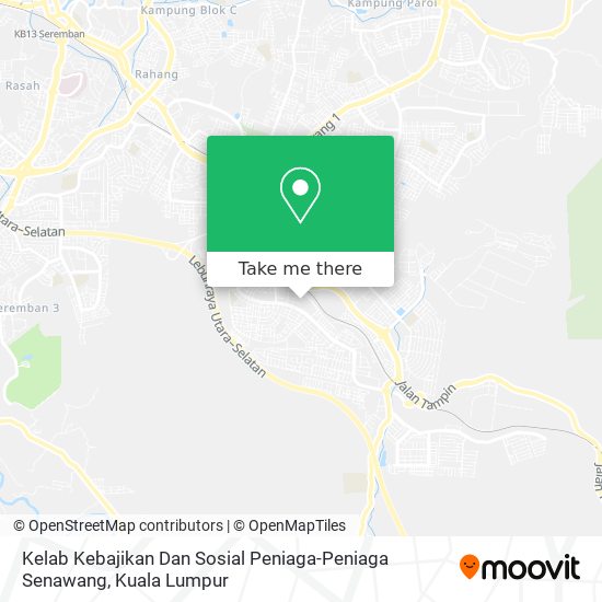 Kelab Kebajikan Dan Sosial Peniaga-Peniaga Senawang map