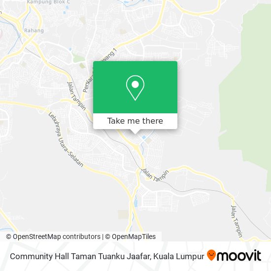 Peta Community Hall Taman Tuanku Jaafar
