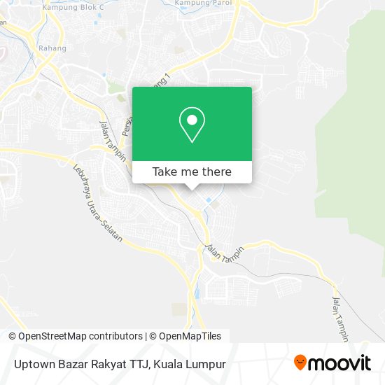 Peta Uptown Bazar Rakyat TTJ