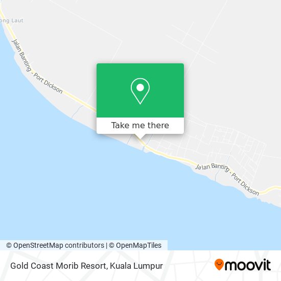 Gold Coast Morib Resort map