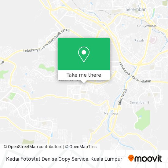 Kedai Fotostat Denise Copy Service map