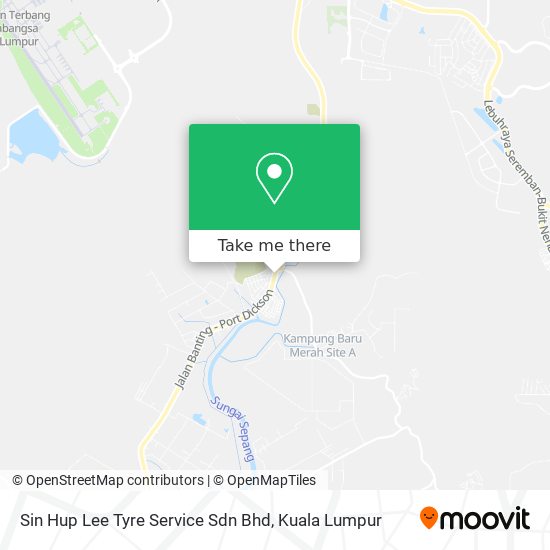 Peta Sin Hup Lee Tyre Service Sdn Bhd