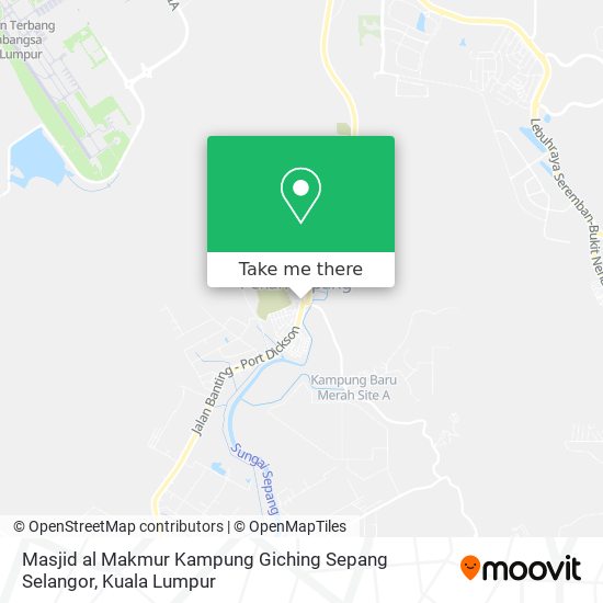 Peta Masjid al Makmur Kampung Giching Sepang Selangor