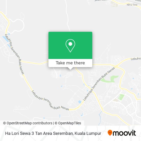 Ha Lori Sewa 3 Tan Area Seremban map