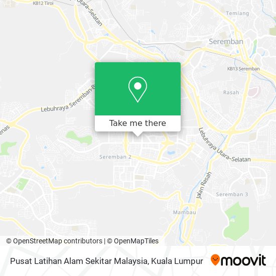 Pusat Latihan Alam Sekitar Malaysia map