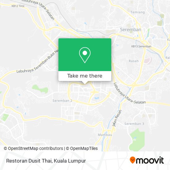 Peta Restoran Dusit Thai