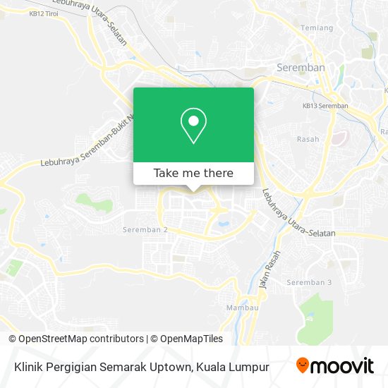 Peta Klinik Pergigian Semarak Uptown