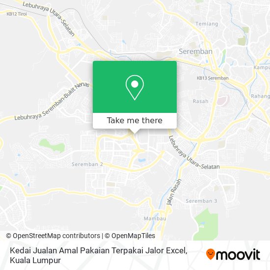 Kedai Jualan Amal Pakaian Terpakai Jalor Excel map