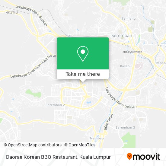 Daorae Korean BBQ Restaurant map