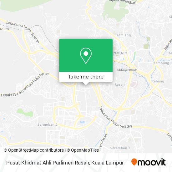 Pusat Khidmat Ahli Parlimen Rasah map