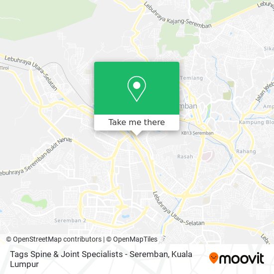 Peta Tags Spine & Joint Specialists - Seremban