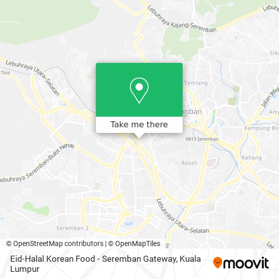 Eid-Halal Korean Food - Seremban Gateway map