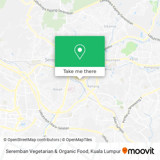 Seremban Vegetarian & Organic Food map