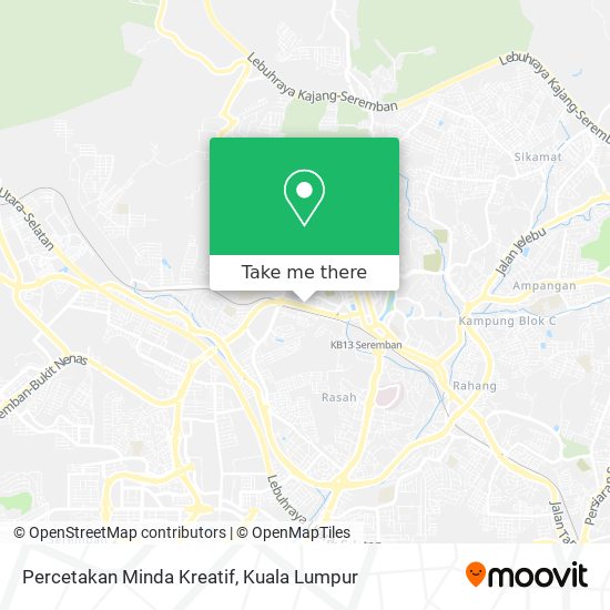Percetakan Minda Kreatif map
